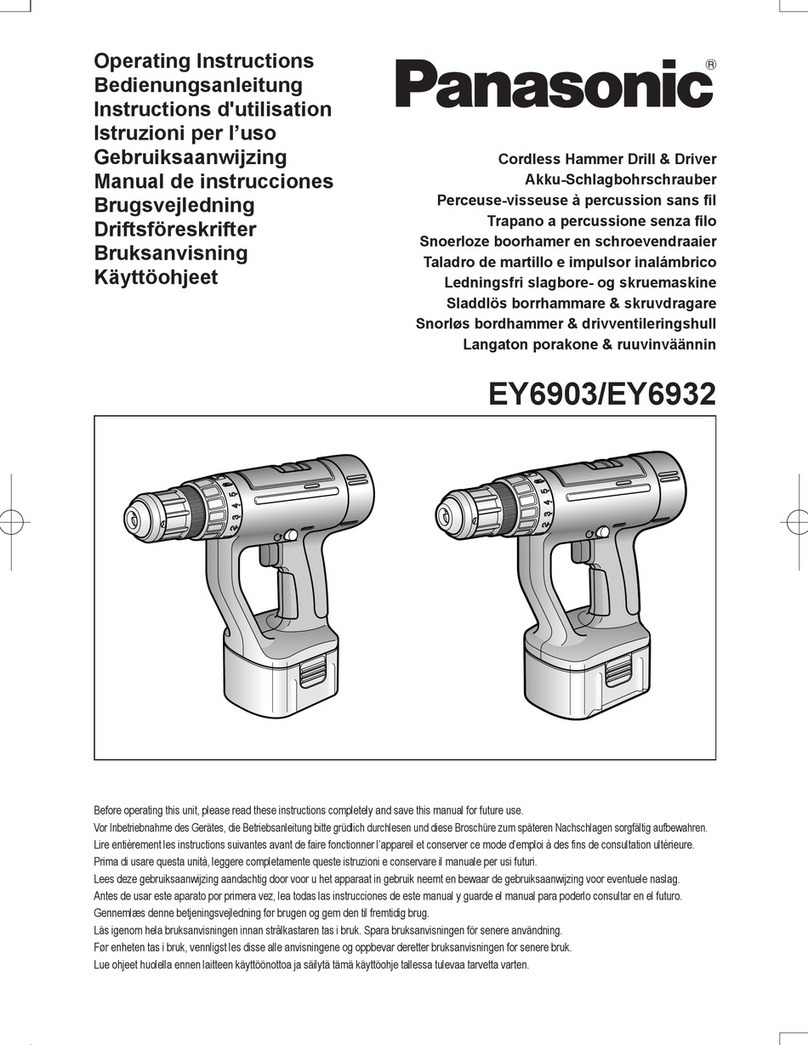 Panasonic EY6903 operating instructions