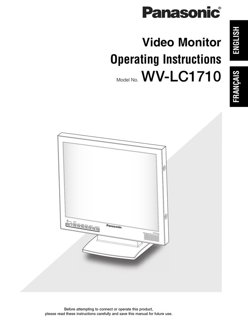 Panasonic WVLC1710 - LCD MONITOR User manual