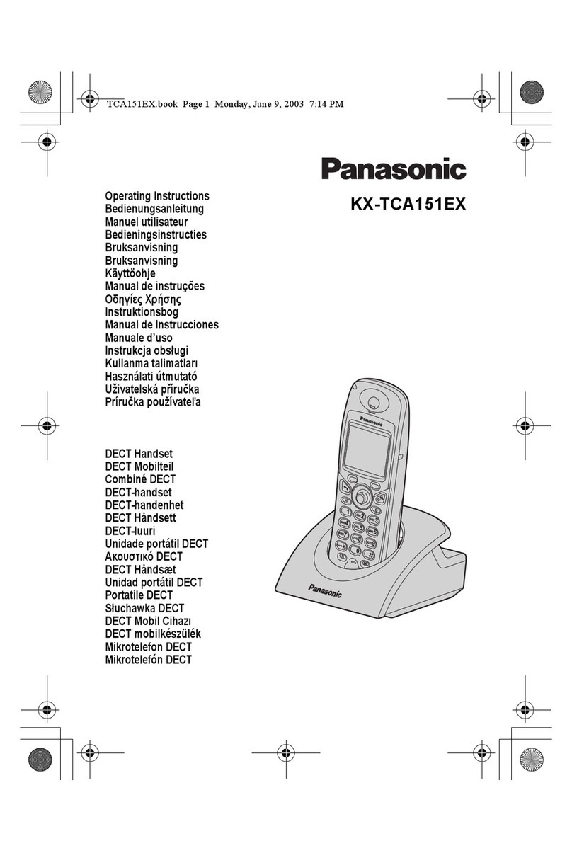 Panasonic KX-TCA151EX User manual