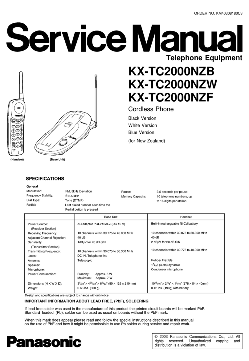 Panasonic KX-TC2000NZB User manual