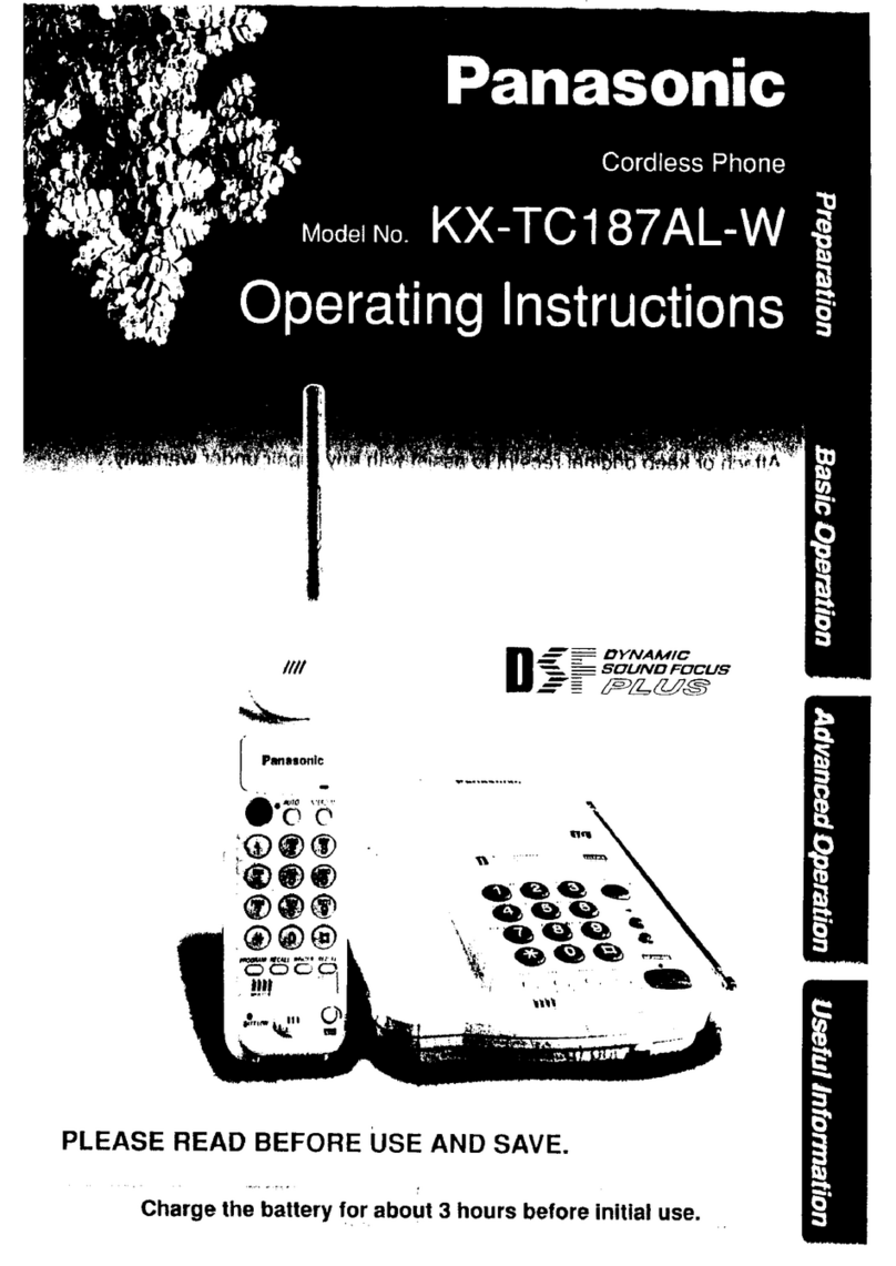 Panasonic KX-TC187al-w User manual