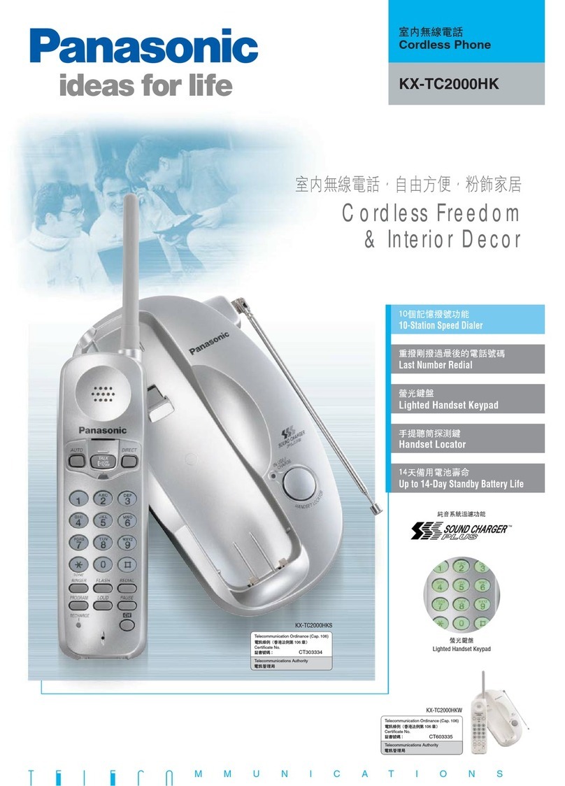 Panasonic KX-TC2000HK User manual