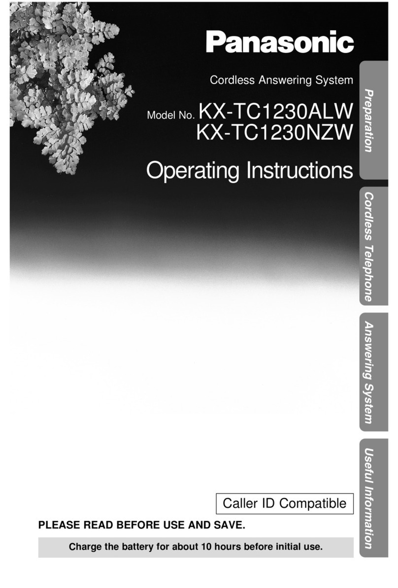 Panasonic KX-TC1230ALW, KX-TC1230NZW User manual