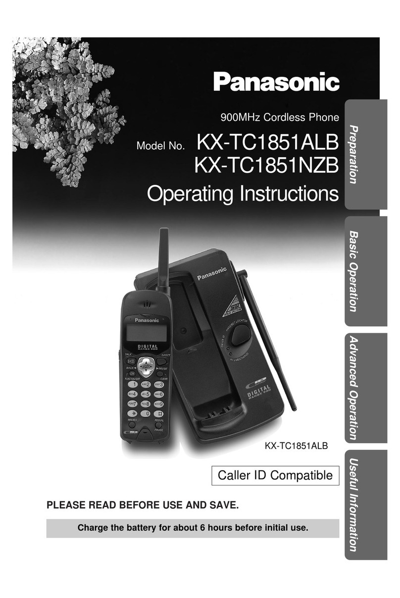 Panasonic KX-TC1851ALB User manual