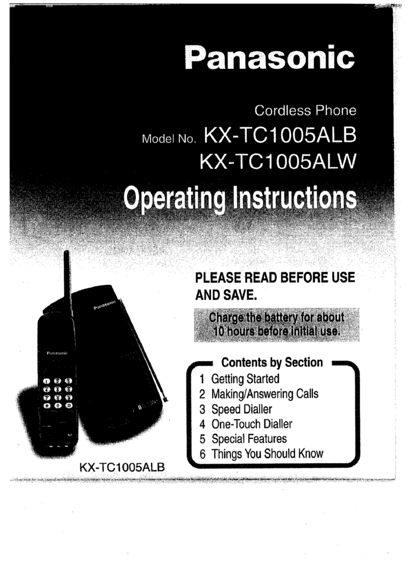 Panasonic KX-TC1005ALB operating instructions