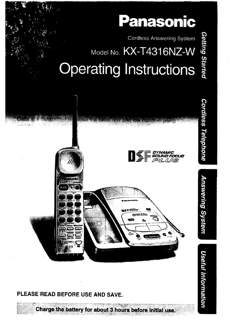 Panasonic KX-T4316NZ-W operating instructions