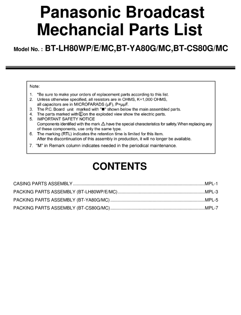Panasonic BT-CS80G User manual