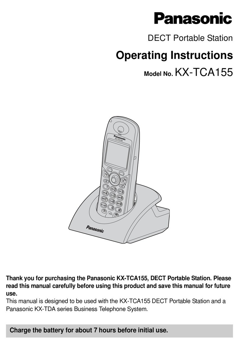 Panasonic KX-TCA155 User manual