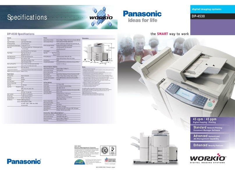 Panasonic DP-4530 User manual