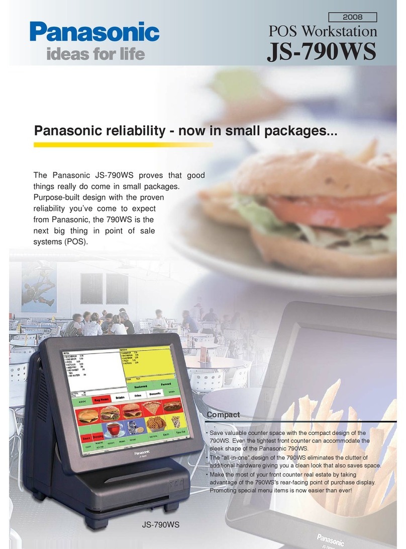 Panasonic POS Workstation JS-790WS User manual Panasonic POS Workstation JS-790WS User manual