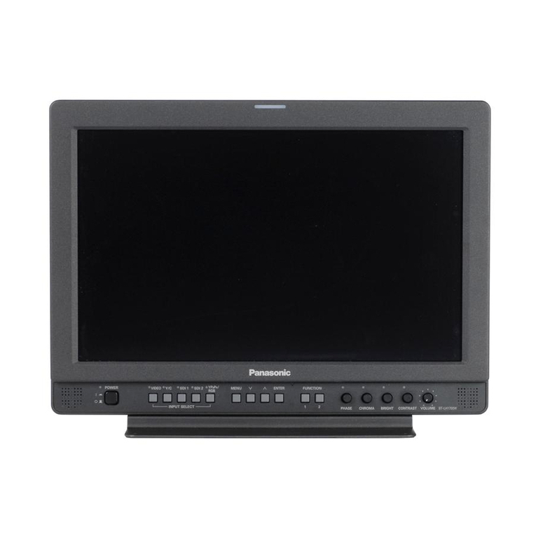 Panasonic BTLH1700W - 17" HD MONITOR User manual