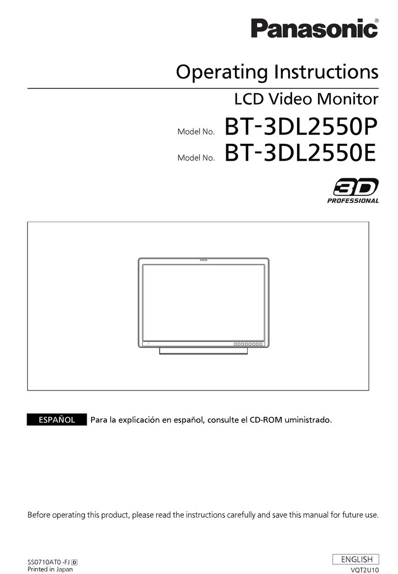 Panasonic BT-3DL2550E User manual