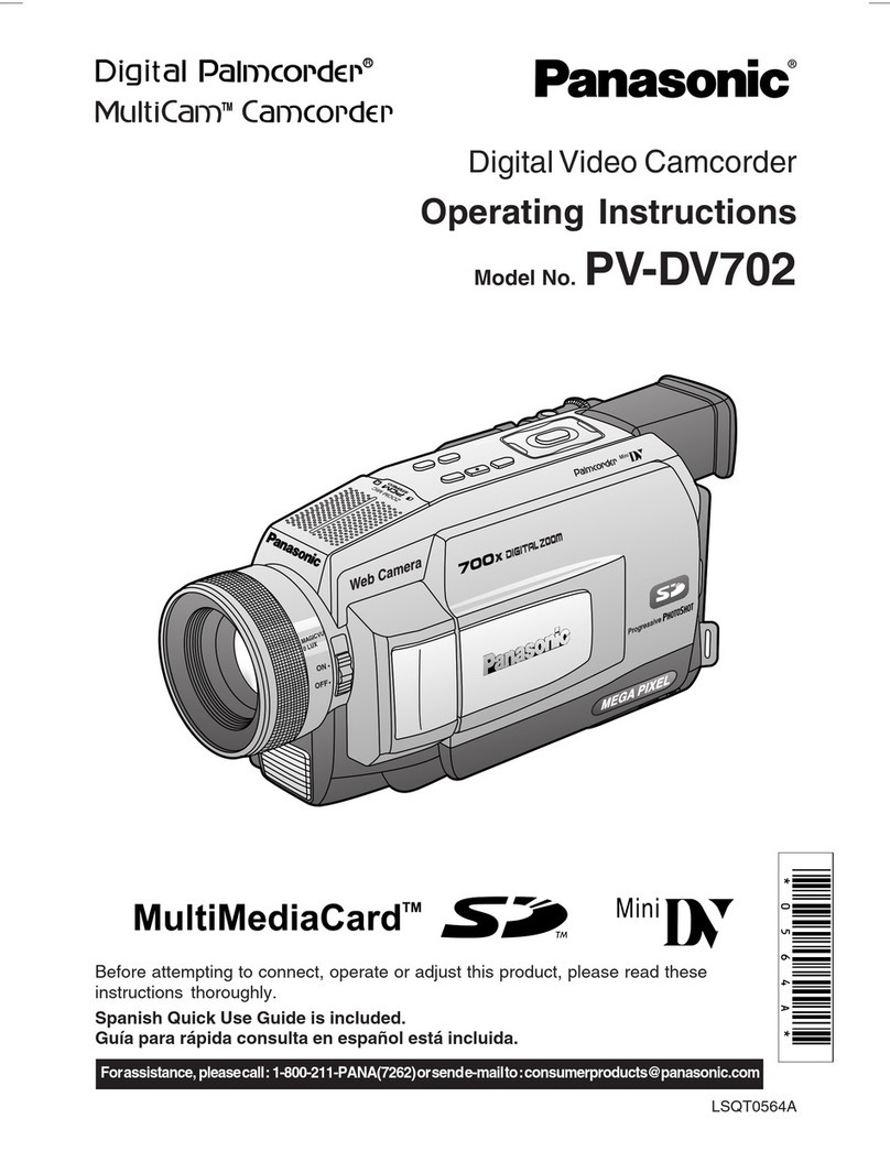 Panasonic Palmcorder MultiCam PV-DV702 User manual