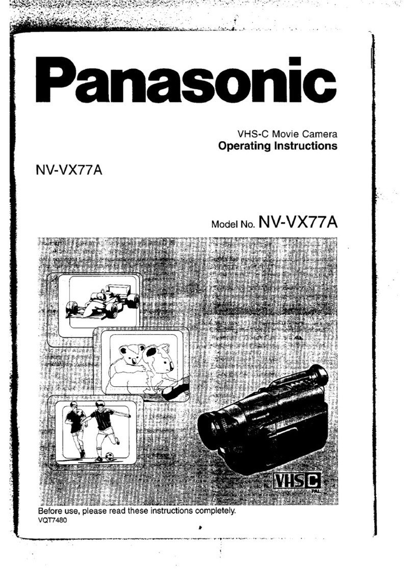 Panasonic NV-VX77A operating instructions