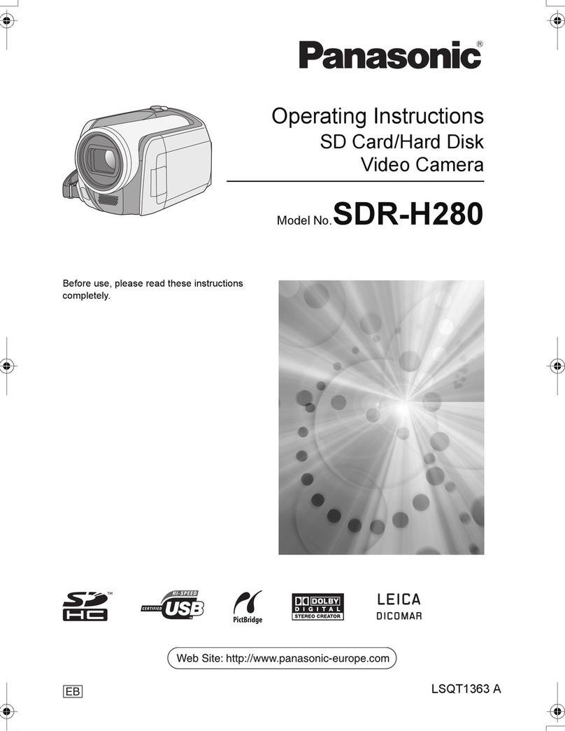 Panasonic SDR-H280 User manual