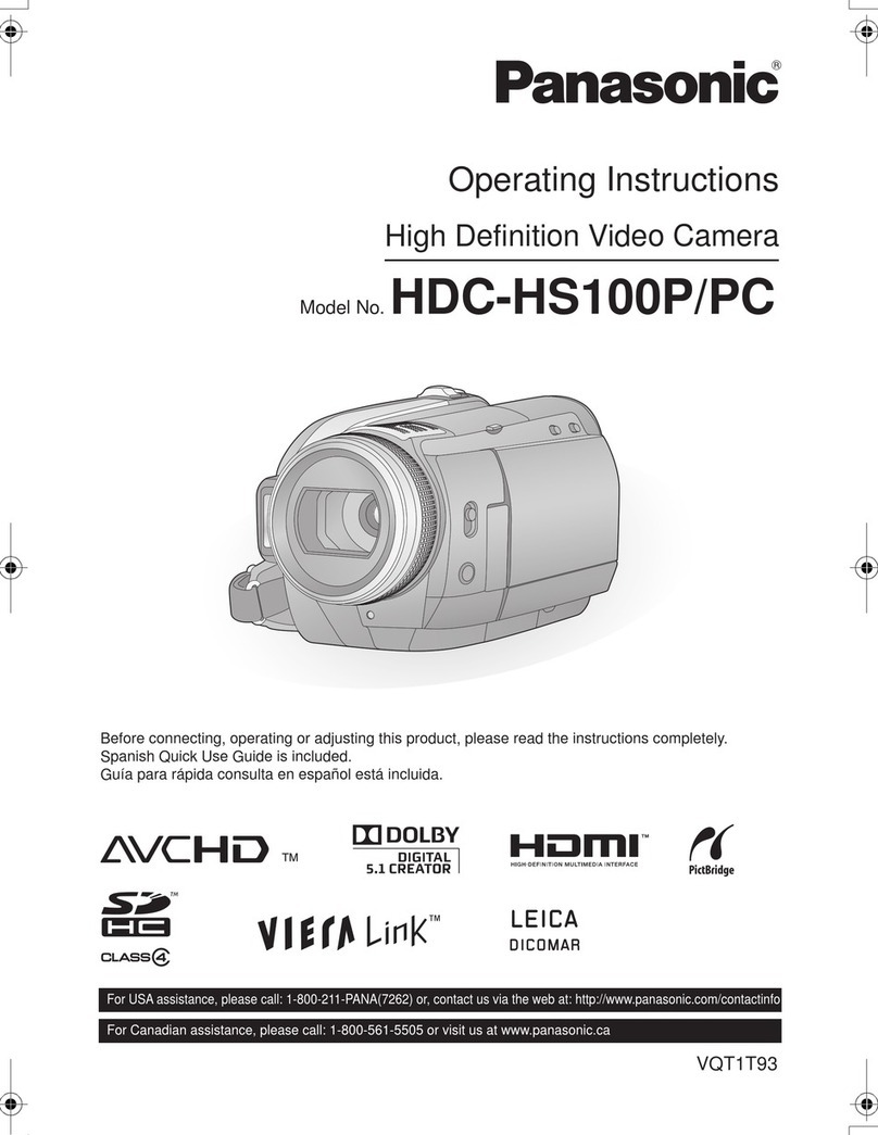 Panasonic HDC-HS100P User manual
