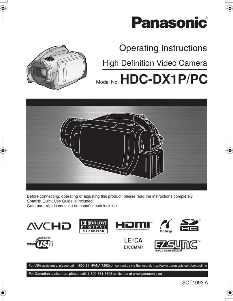 Panasonic HDC-DX1PC operating instructions