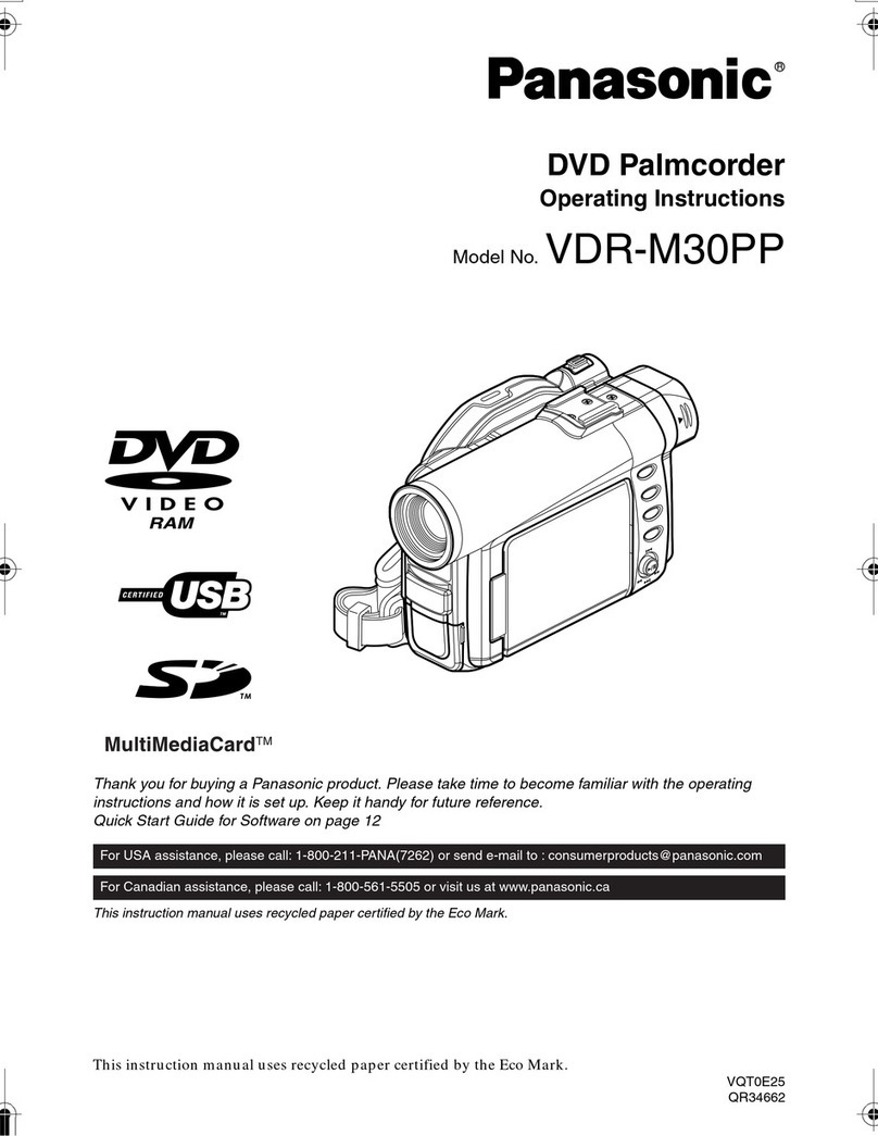 Panasonic VDR-M30PP User manual
