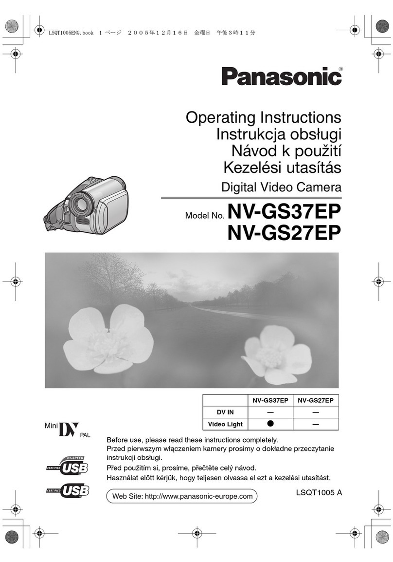 Panasonic NV-GS37EP operating instructions