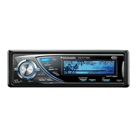 Panasonic CQ-C7105U User manual Panasonic CQ-C7105U User manual