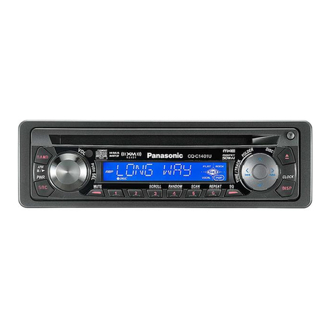 Panasonic CQC1301U - AUTO RADIO/CD DECK User manual