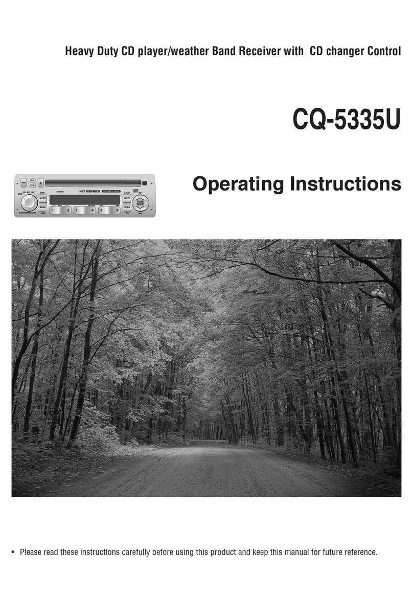 Panasonic CQ5335U - AUTO RADIO/CD TRUCK User manual
