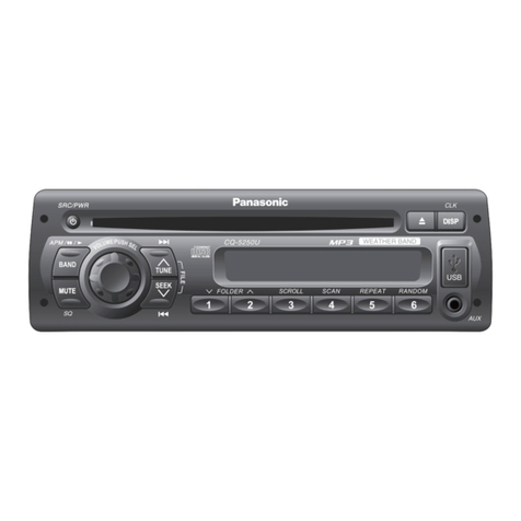 Panasonic CQ5250U - AUTO RADIO/CD DECK operating instructions