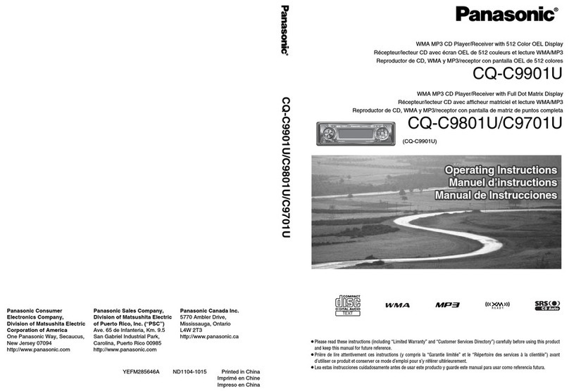 Panasonic C9701U operating instructions