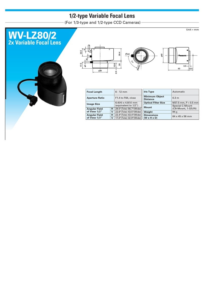 Panasonic WV-LZ80 User guide Panasonic WV-LZ80 User guide
