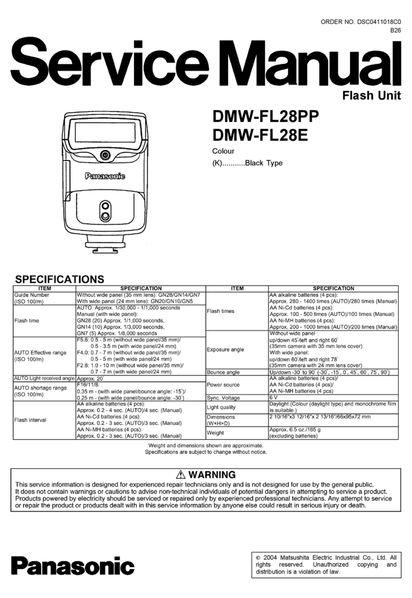 Panasonic DMW-FL28PP Service manual