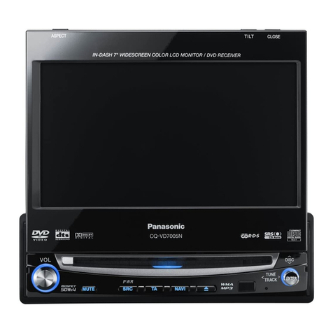 Panasonic CQVD7005U - IN-DASH DVD MONITOR operating instructions