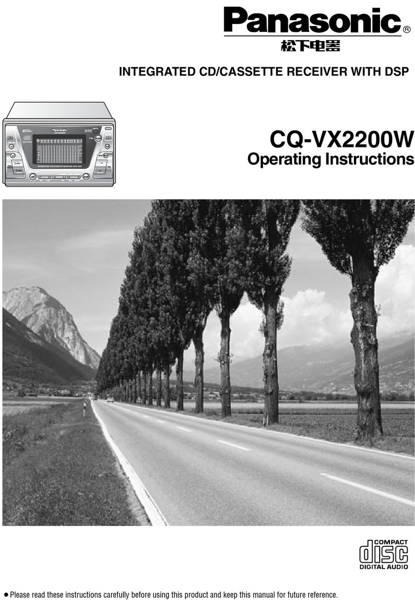 Panasonic CQ-VX2200W User manual Panasonic CQ-VX2200W User manual