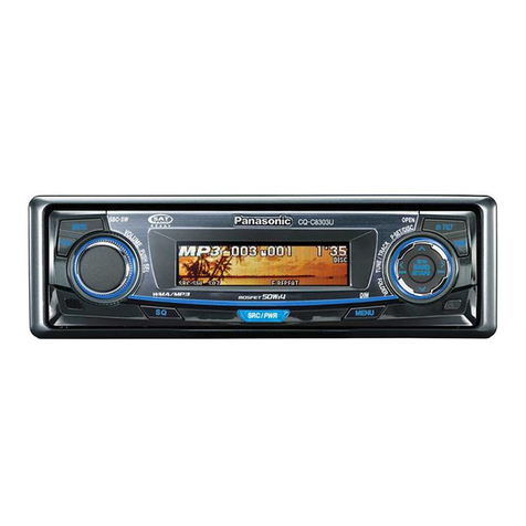 Panasonic CQ-C8303U - WMA/MP3/CD Player/Receiver With 4096 Color OEL... operating instructions Panasonic CQ-C8303U - WMA/MP3/CD Player/Receiver With 4096 Color OEL... operating instructions