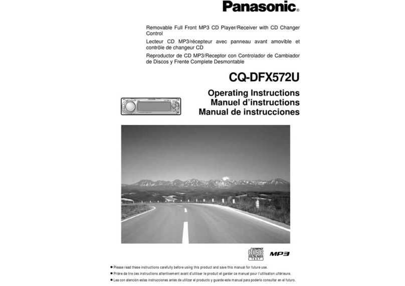 Panasonic CQ-DFX572U operating instructions
