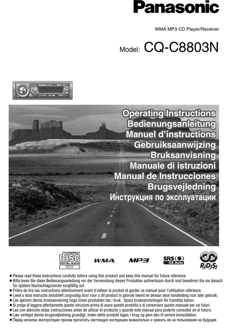 Panasonic CQ-C8803N operating instructions