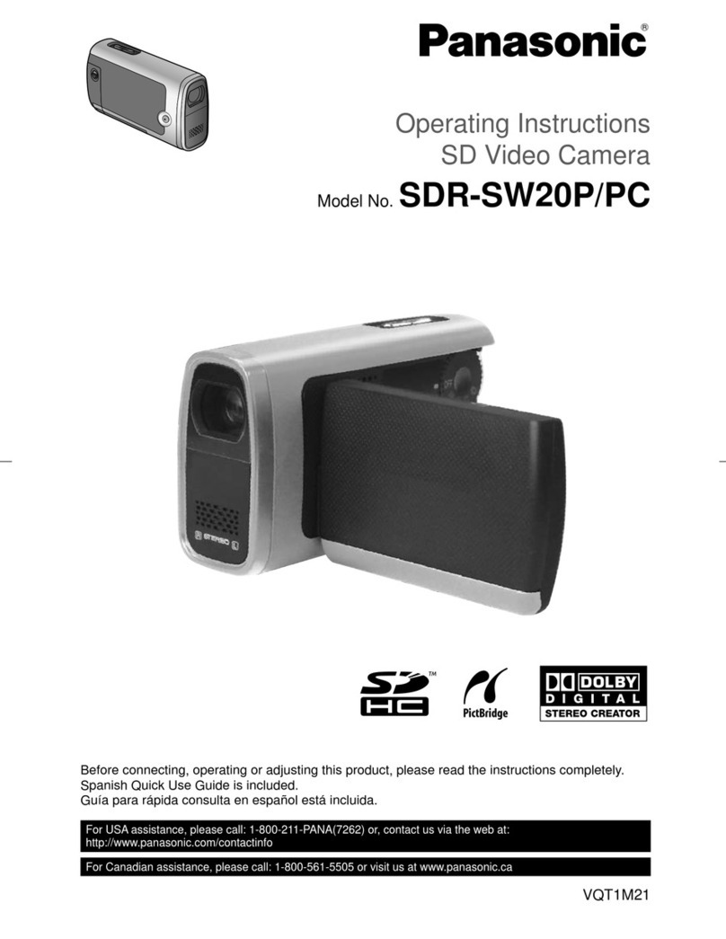 Panasonic SDR-SW20P operating instructions