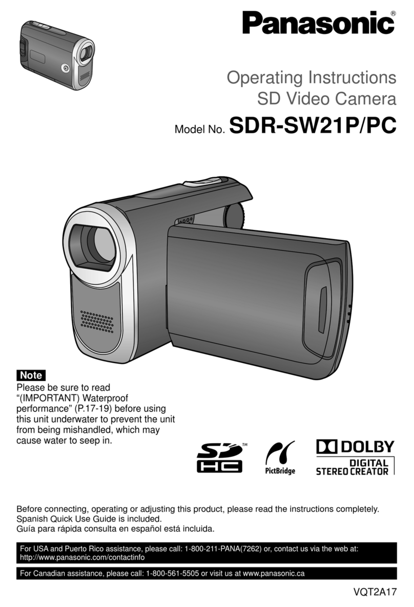 Panasonic SDR-SW21P operating instructions