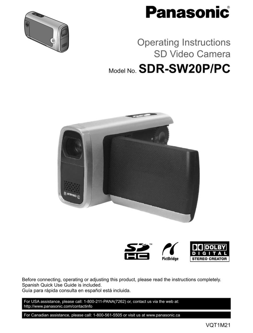 Panasonic SDR-SW20PC User manual