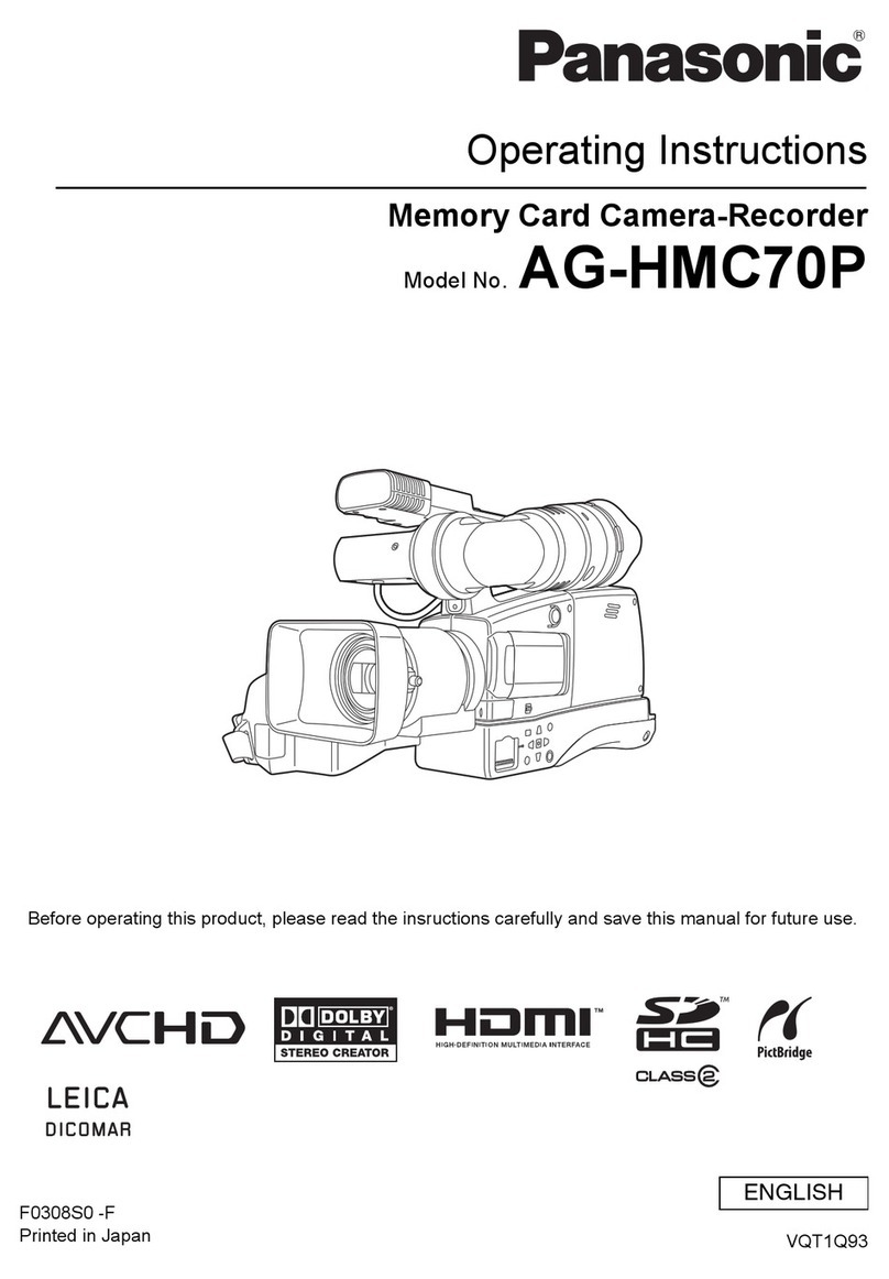 Panasonic AGHMC70P - MEMORY CARD CAMERA RECORDER operating instructions