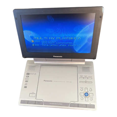 Panasonic DVDLS93 - PORTABLE DVD PLAYER User manual