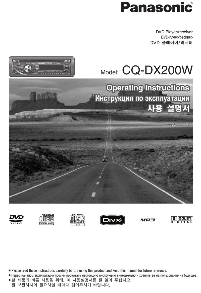 Panasonic CQ-DX200W User manual