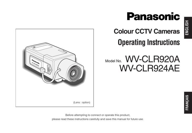 Panasonic WV-CLR920A operating instructions