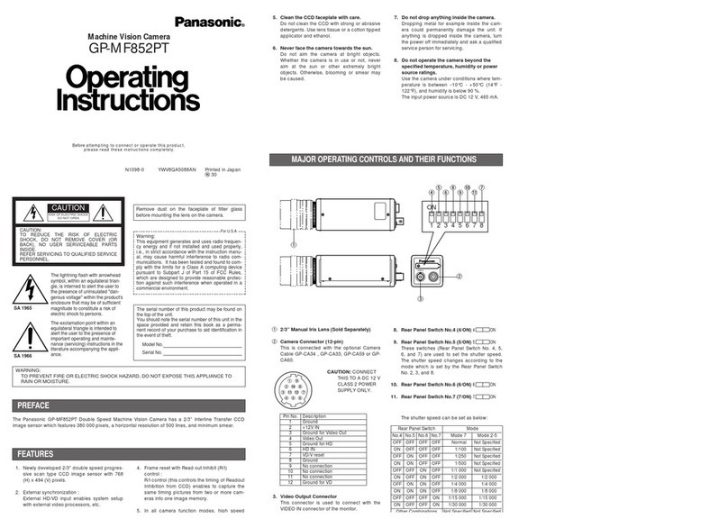 Panasonic GP-MF852PT User manual