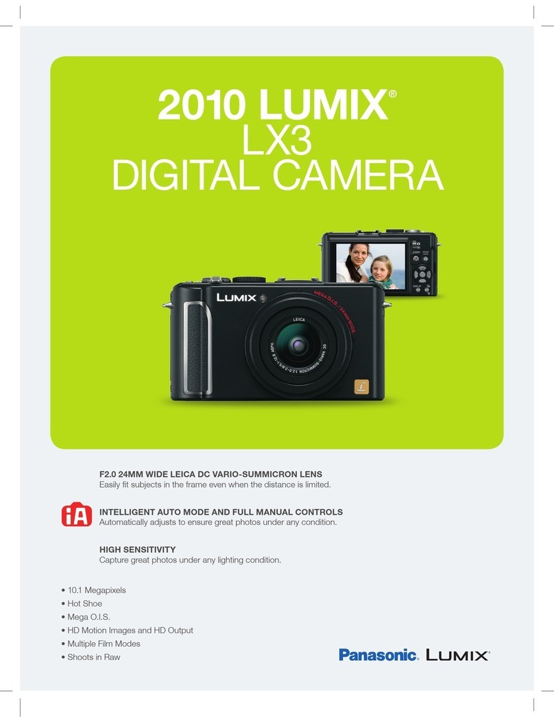Panasonic LUMIX LX3 User manual Panasonic LUMIX LX3 User manual