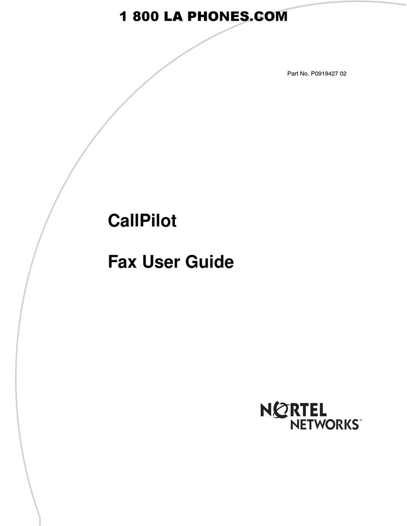 Nortel CALLPILOT P0919427 02 user guide