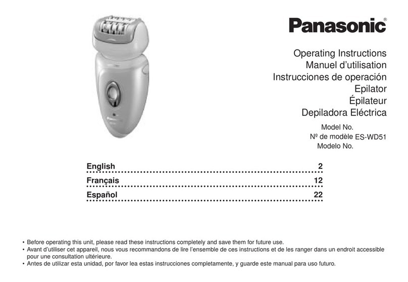Panasonic ES-WD51 operating instructions