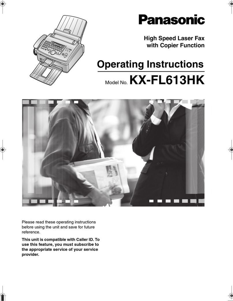 Panasonic KX-FL613HK operating instructions