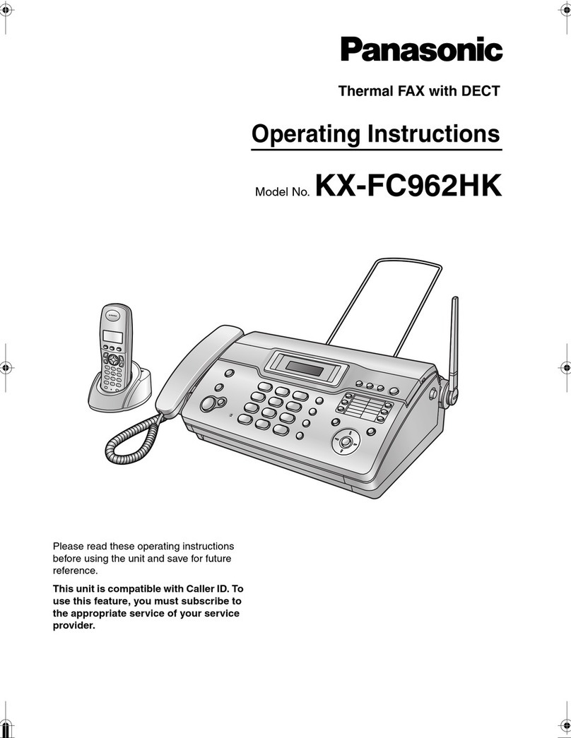 Panasonic KX-FC962HK operating instructions