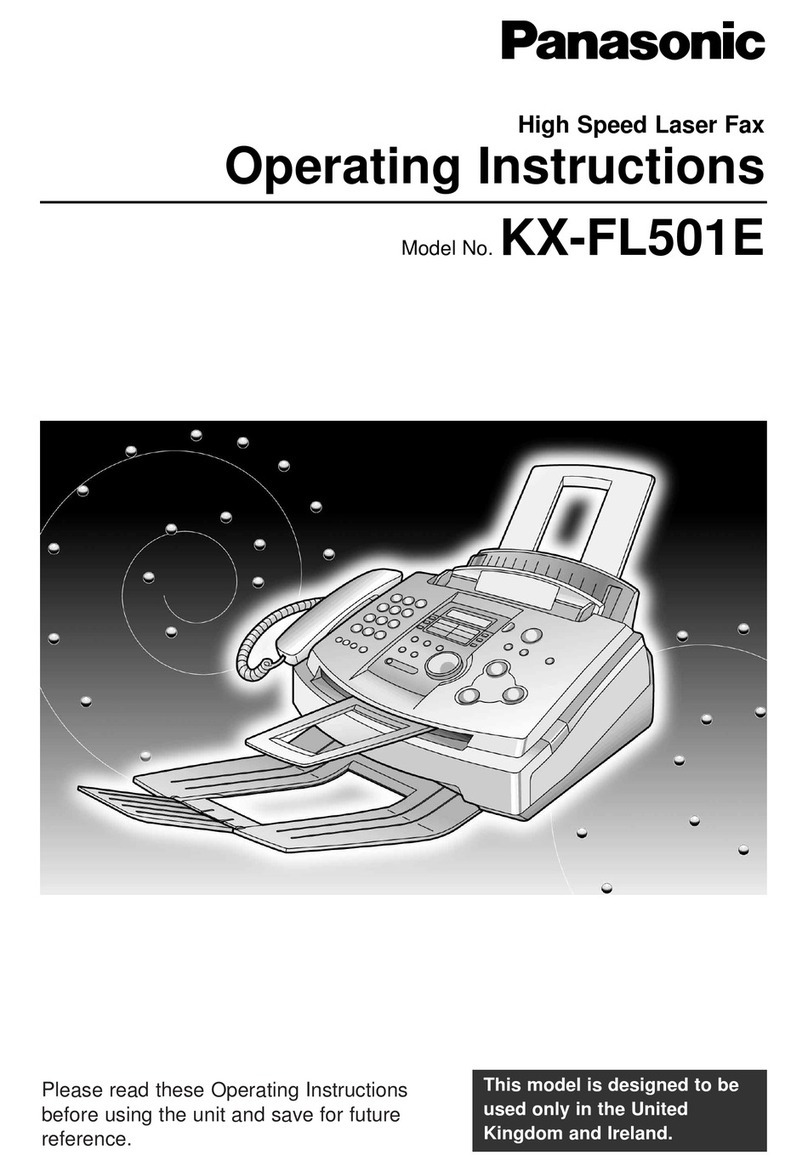 Panasonic KX-FL501E operating instructions