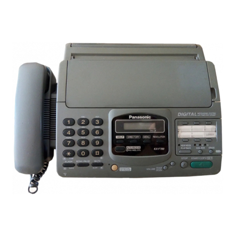 Panasonic KX-F780 operating instructions